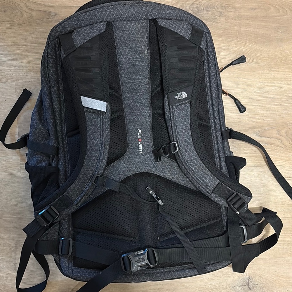 The North Face Black Backpack with Contoured Comfort and Water-Resistant Design